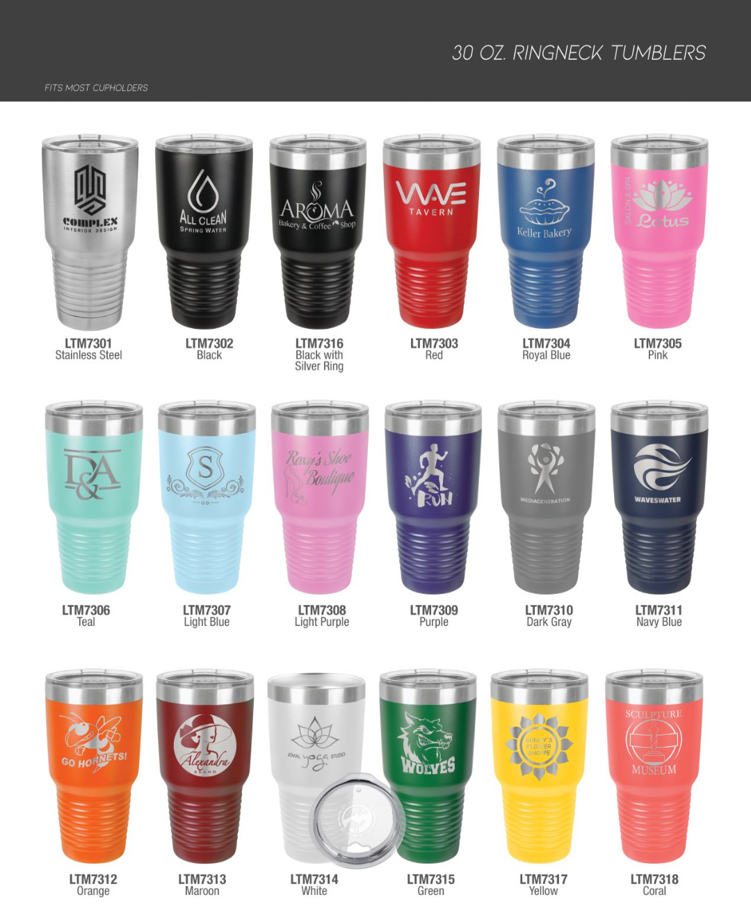 Logo Tumbler Cups. Reunion Tumbler Cups. Bulk Employee Tumbler Cups. – C &  A Engraving and Gifts