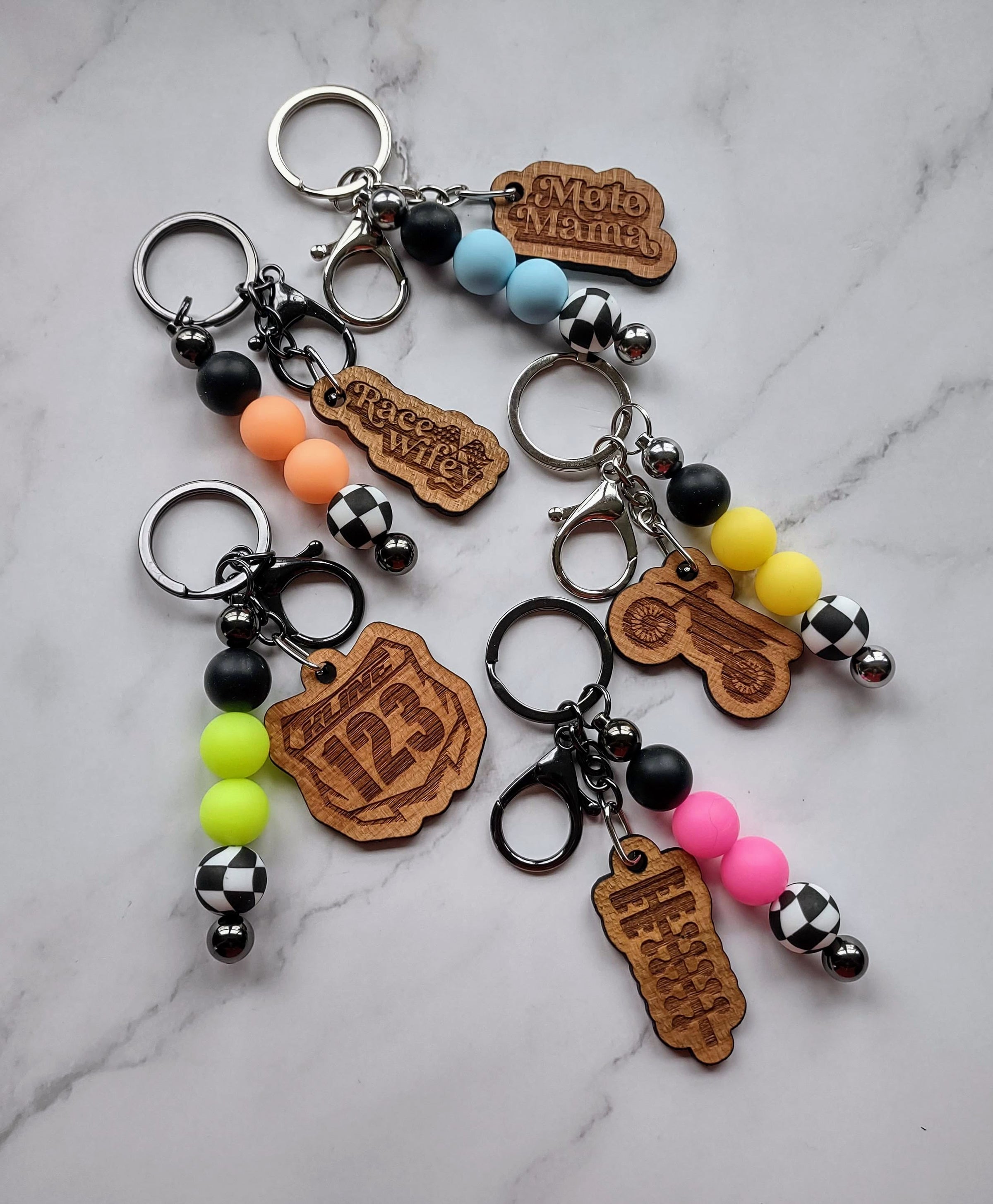 Momma Cherry Charm Key Chain